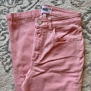 PAIGE Pink Skinny Jeans Soft  Denim